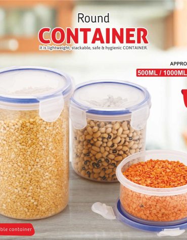 Container Round 500/1000/1500-(3pcs Set)-(Hetal)