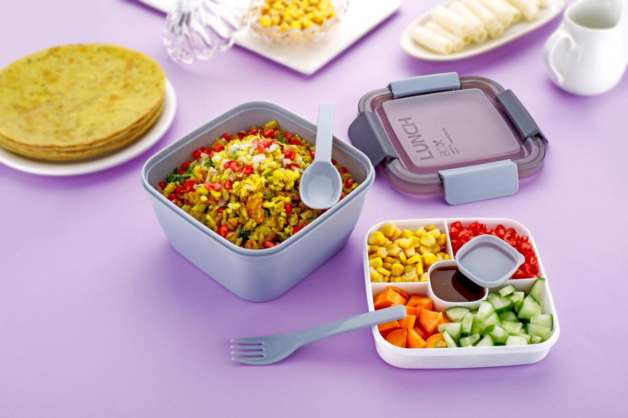 LUNCH BOX Unique 1 Quality With 4 Lock Air Tight(mt)