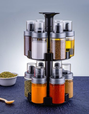 Spice Rack 3in1 Round (12) Jar