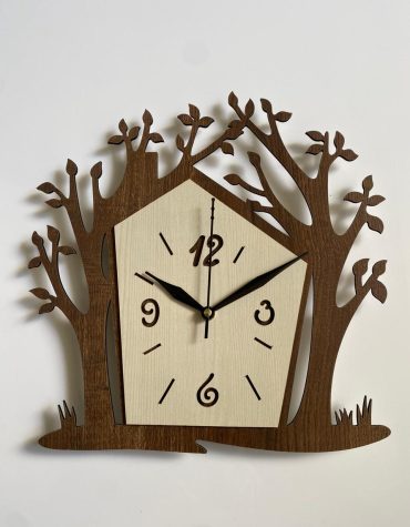 Wall Clock Wooden MTW 14 (SIZE 12*12)