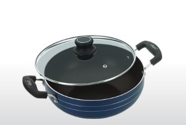 Deep Kadai With Lid Alfa Series With S.S. Lid Size In Mm (220)