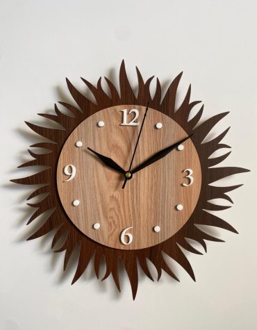 Wall Clock Wooden MTW 15 (SIZE 12*12)