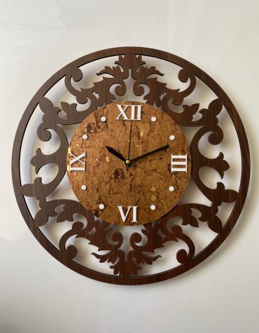 Wall Clock Wooden MTW 17 (SIZE 12*12)