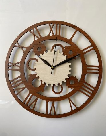 Wall Clock Wooden MTW 18 (SIZE 12*12)