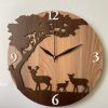 Wall Clock Wooden MTW 19 (SIZE 12*12)