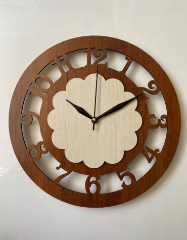 Wall Clock Wooden MTW 20 (SIZE 12*12)