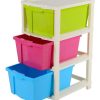 MODULAR DRAWER STORAGE 3 SECTION COLOR