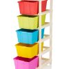 MODULAR DRAWER STORAGE 5 SECTION COLOR