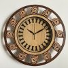 Wall Clock Wooden With Glass MTW 111 (SIZE 15.5*15.5)