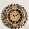 Wall Clock Wooden With Glass MTW 112 (SIZE 15.5*15.5)