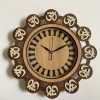 Wall Clock Wooden With Glass MTW 115 (SIZE 15.5*15.5)