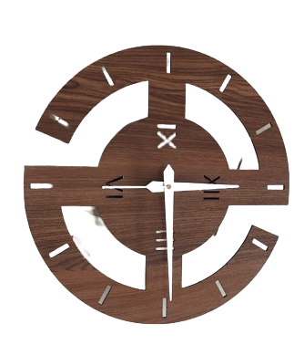 Wall Clock Wooden D09 (SIZE 12*12)