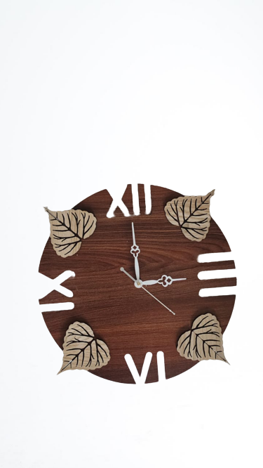 Wall Clock Wooden D12 (SIZE 12*12)