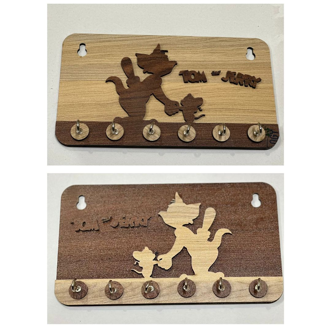 Wooden Key Stand Tom&jerry Design [D-1]