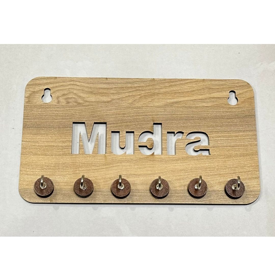 Wooden Key Stand Mudra Design [D-2]