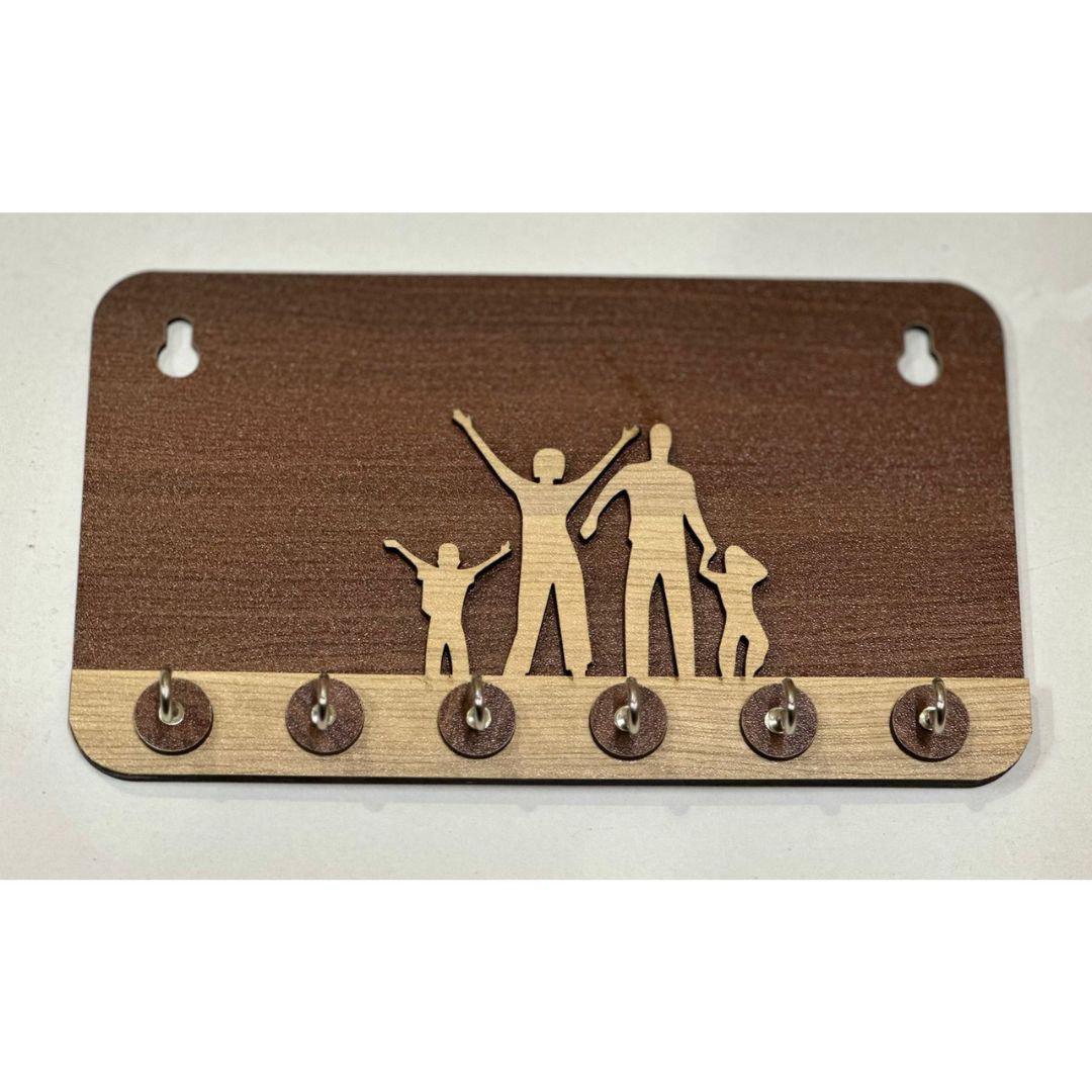 Wooden Key Stand Family Design [D-4]