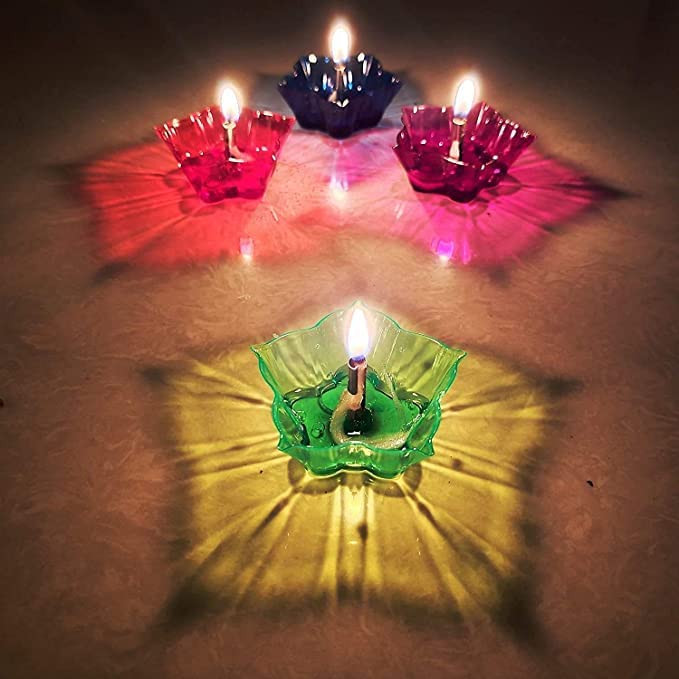 Diwali Diya 12pcs Set 6 Attractive Design Cup