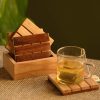 TEA STAND SQURE WOODEN