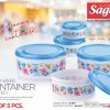 CONTAINER FOOD SAVER PRINTED [5pcs Set]