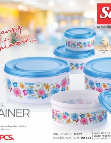 CONTAINER FOOD SAVER PRINTED [5pcs Set]