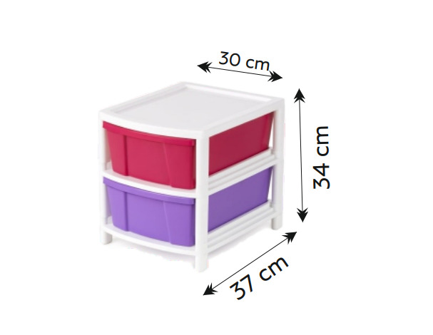 Modular Drawer A4 Multi color 2 Layer