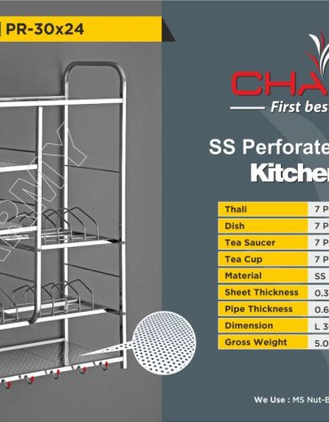 S.S. Kitchen Rack Perforated Sheet Pipe[30*24-5kg]