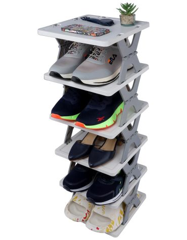 SHOE RACK 6 LAYER [11*4.5*11cm-1600gm]