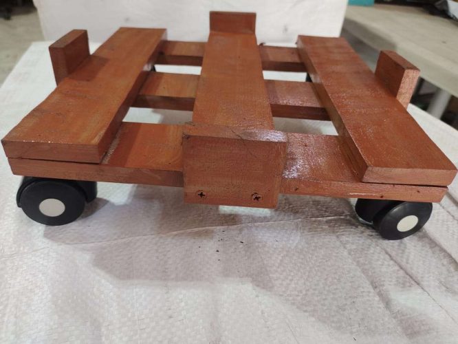 GAS TROLLY WOODEN