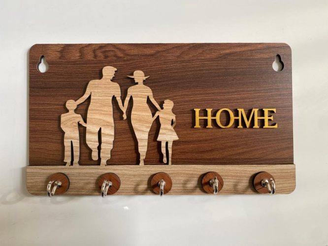 Key Stand Family Design Wooden [KS-04]