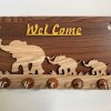 Key Stand Elephant Design Wooden [KS-01]