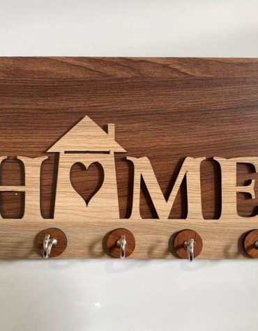 Key Stand Home Word Design Wooden [KS-07]