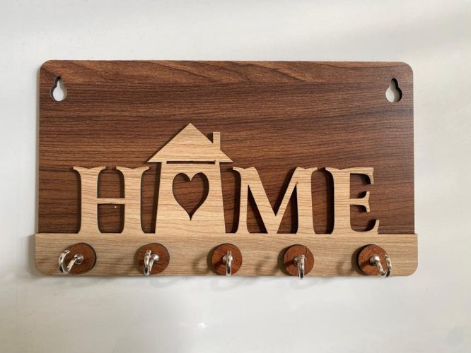 Key Stand Home Word Design Wooden [KS-07]