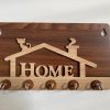 Key Stand House Shape Design Wooden [KS-08]