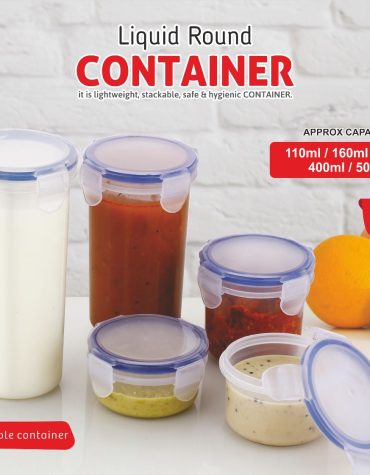 Container Liquid Round 5pcs - 110/160/210/400/500-(hetal)