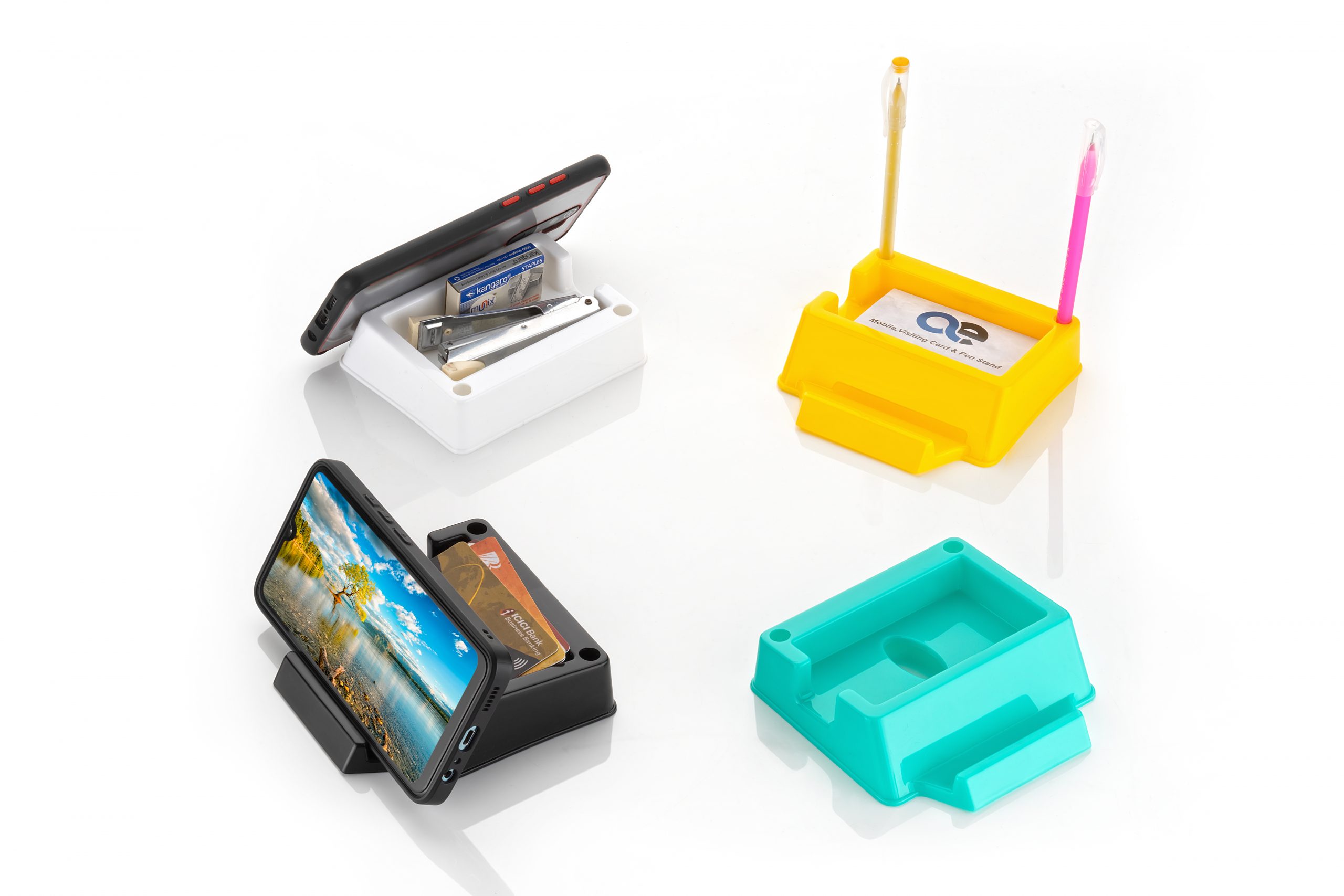 Multi purpose Mobile stand, Pen Stand Card Holder Etc