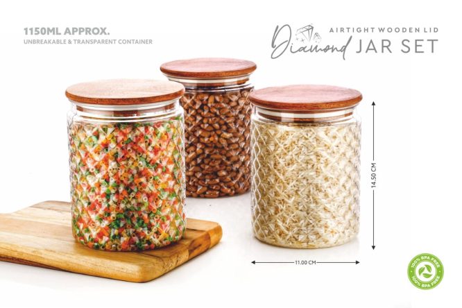 CONTAINER DIAMOND JAR SET [6pcs Set]