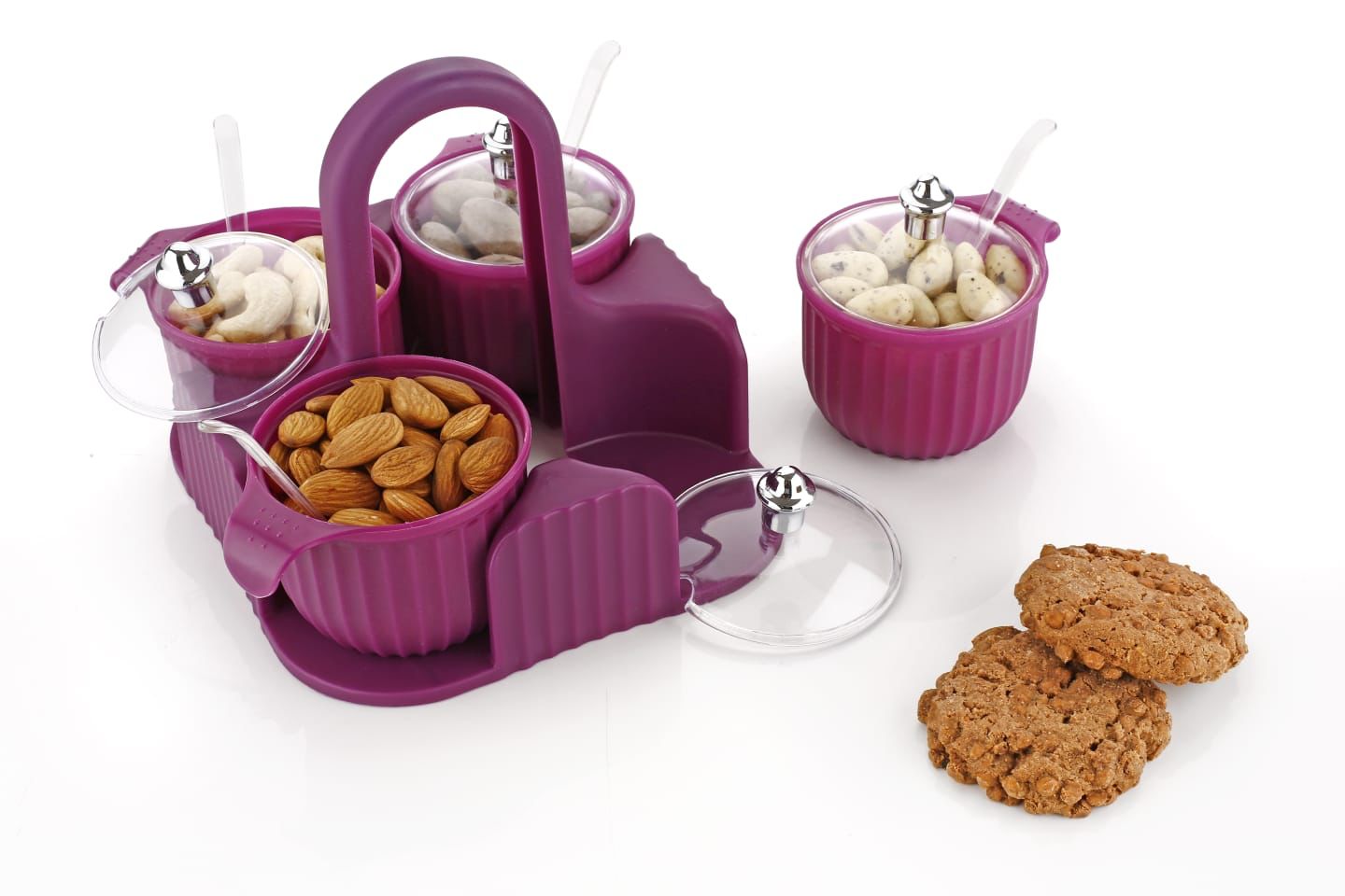 Dry Fruit Or Masala Box With Stand CRESTA