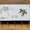 Key Stand Wooden With Mobile Stand Love Design [107]