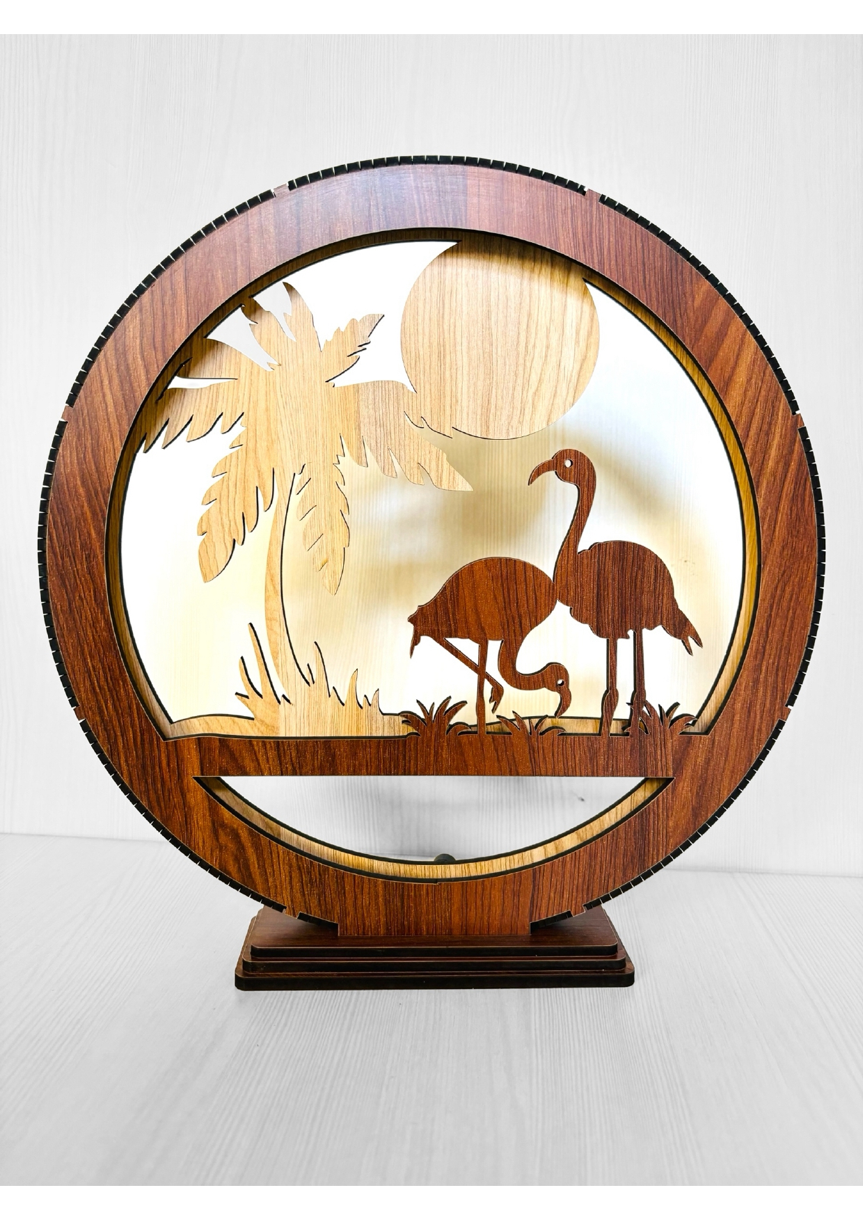 Wooden Lighting Showpiece Bird Design