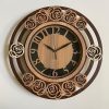 Wall Clock Wooden With Glass MTW 101 (SIZE 15.5*15.5)