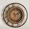 Wall Clock Wooden With Glass MTW 103 (SIZE 15.5*15.5)