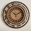 Wall Clock Wooden With Glass MTW 14 (SIZE 15.5*15.5)