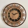 Wall Clock Wooden With Glass MTW 105 (SIZE 15.5*15.5)