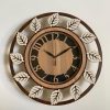 Wall Clock Wooden With Glass MTW 106 (SIZE 15.5*15.5)