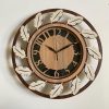 Wall Clock Wooden With Glass MTW 108 (SIZE 15.5*15.5)