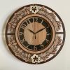 Wall Clock Wooden With Glass MTW 109 (SIZE 15.5*15.5)