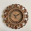 Wall Clock Wooden With Glass MTW 110 (SIZE 15.5*15.5)