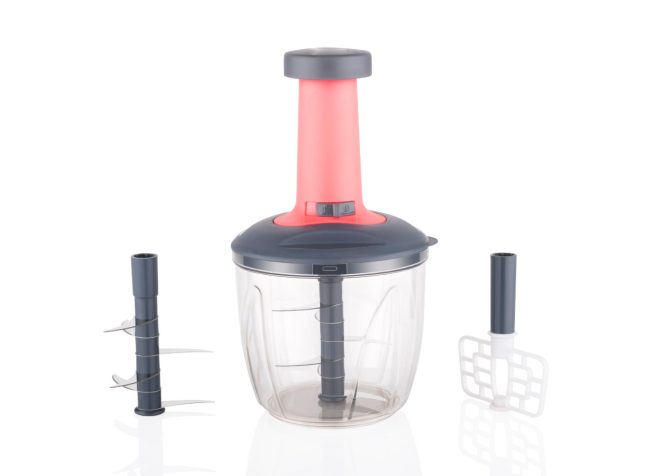 Push Chopper 1100ml 2 In 1 [6 Blades]