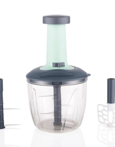 Push Chopper 1100ml 2 In 1 [6 Blades]