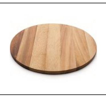 CHOPPING BOARD ROUND WOODEN